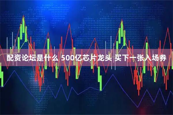 配资论坛是什么 500亿芯片龙头 买下一张入场券