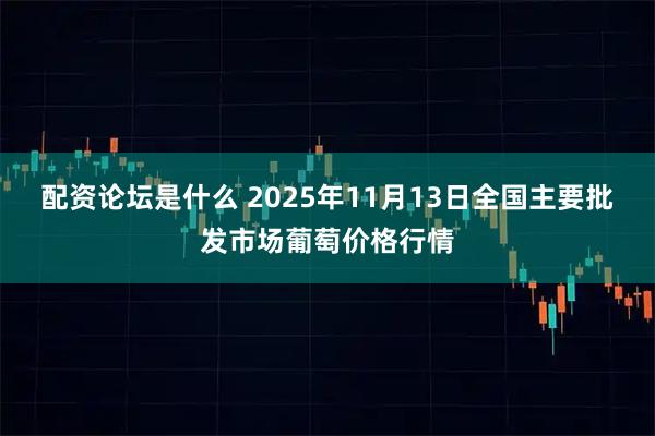 配资论坛是什么 2025年11月13日全国主要批发市场葡萄价格行情