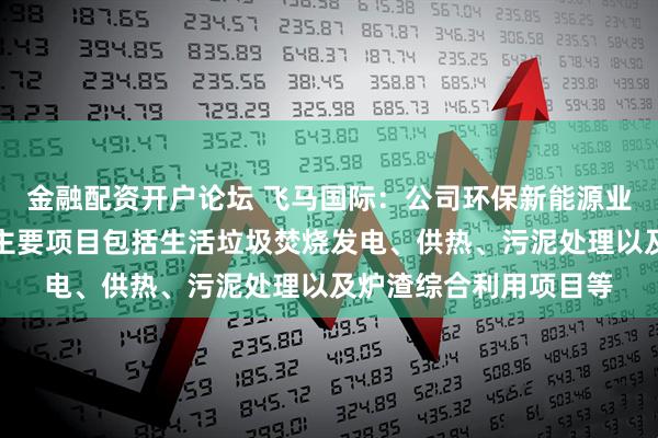 金融配资开户论坛 飞马国际：公司环保新能源业务板块目前在运营的主要项目包括生活垃圾焚烧发电、供热、污泥处理以及炉渣综合利用项目等